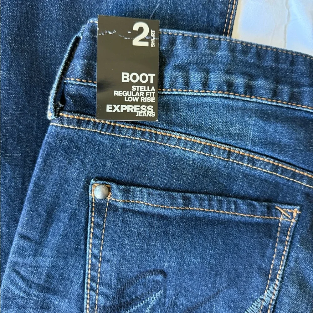 Express Stella Bootcut Regular Low Rise Jeans - Picture 1 of 4